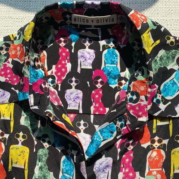 Alice and Olivia Silk Blouse - Picture 8 of 10